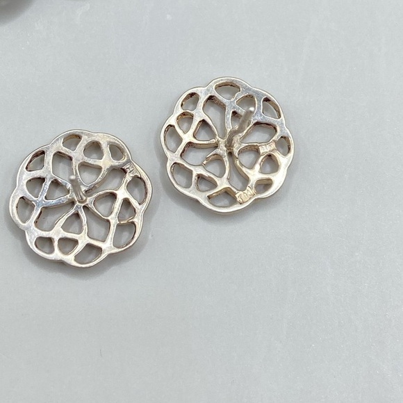 Sterling Silver Celtic Design Post Earrings - Picture 4 of 5